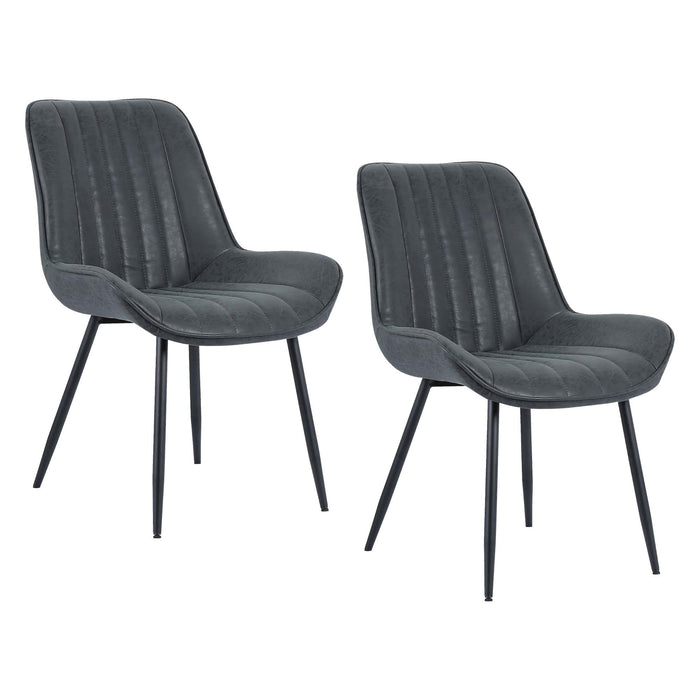 Charlotte Dining Chair - Charcoal - SET OF 2
