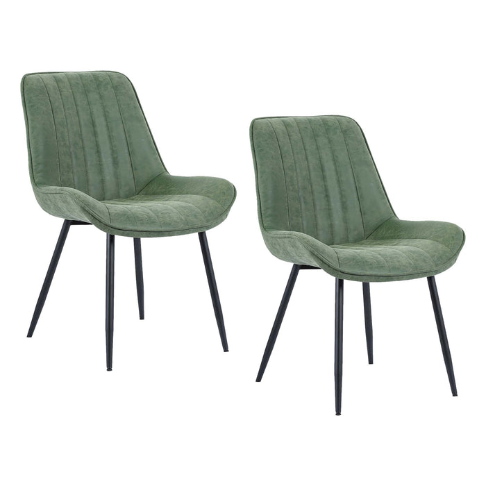 Charlotte Dining Chair - Distressed Green - SET OF 2