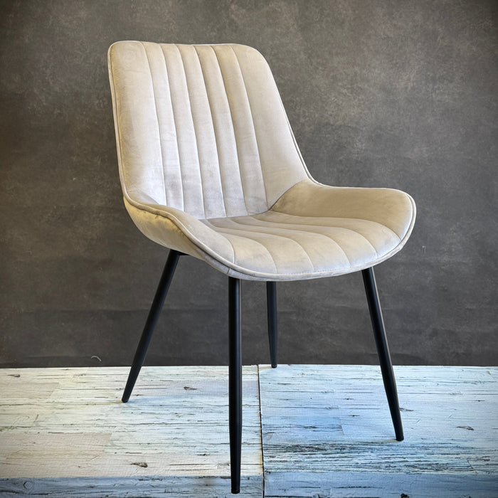 Charlotte Dining Chair - Velvet Taupe - SET OF 2