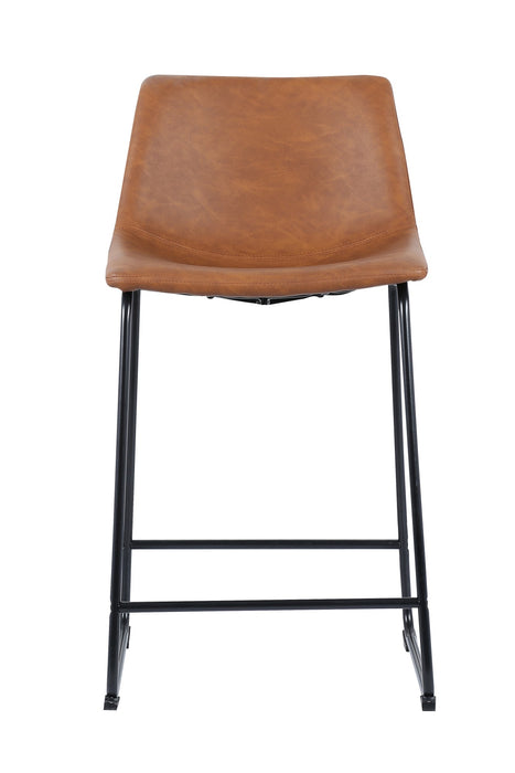 Cleo 26" Counter Stool - Light Brown - SET OF 2