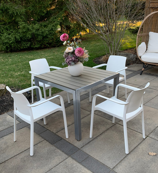 CLiving Square Outdoor Table - Grey