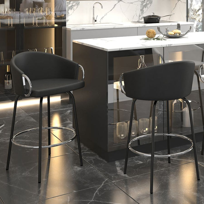 Orion 26" Counter Stool in Black - Set of 2