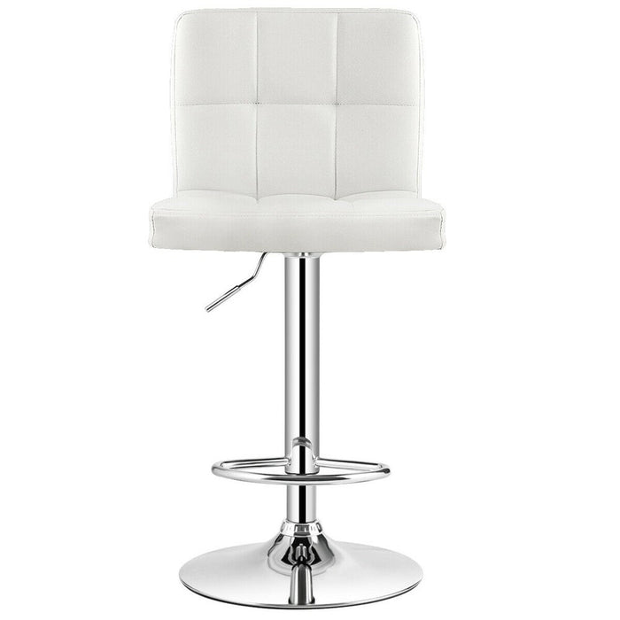 Clementine Adjustable Height Bar Stool - SET OF 2 - White