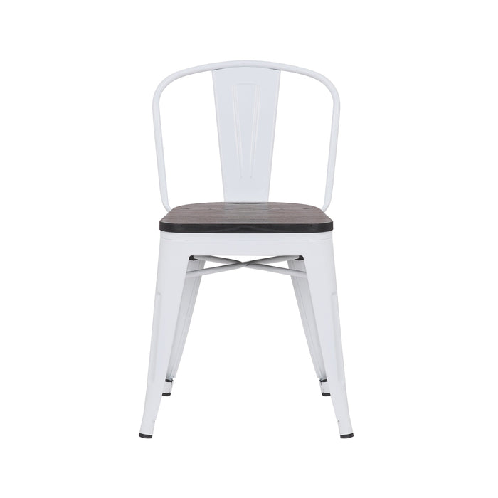 Burton Metal Dining Chair White - SET OF 4