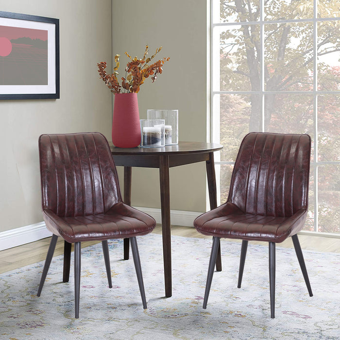 Elisa Leatherette Dining Chair - SET OF 2