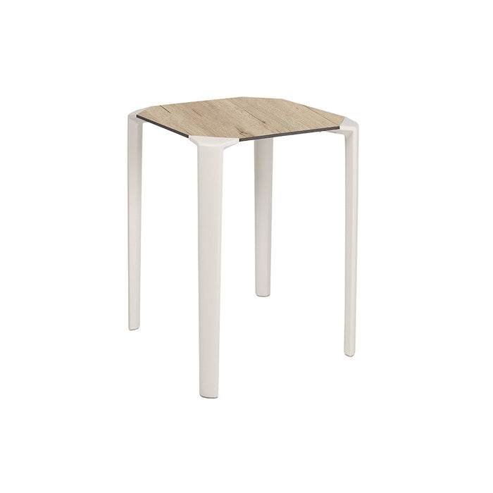 One Outdoor Table 23" X 23" By Ezpeleta - Oak Top